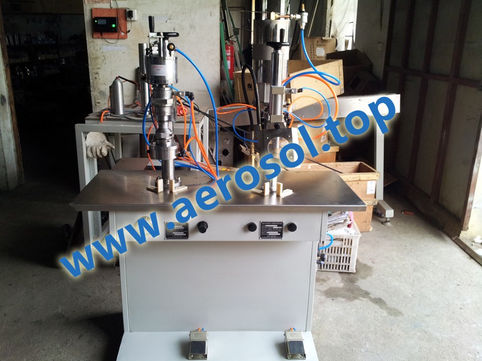 Semi-automatic Bag-on-valve Aerosol Filling Machine