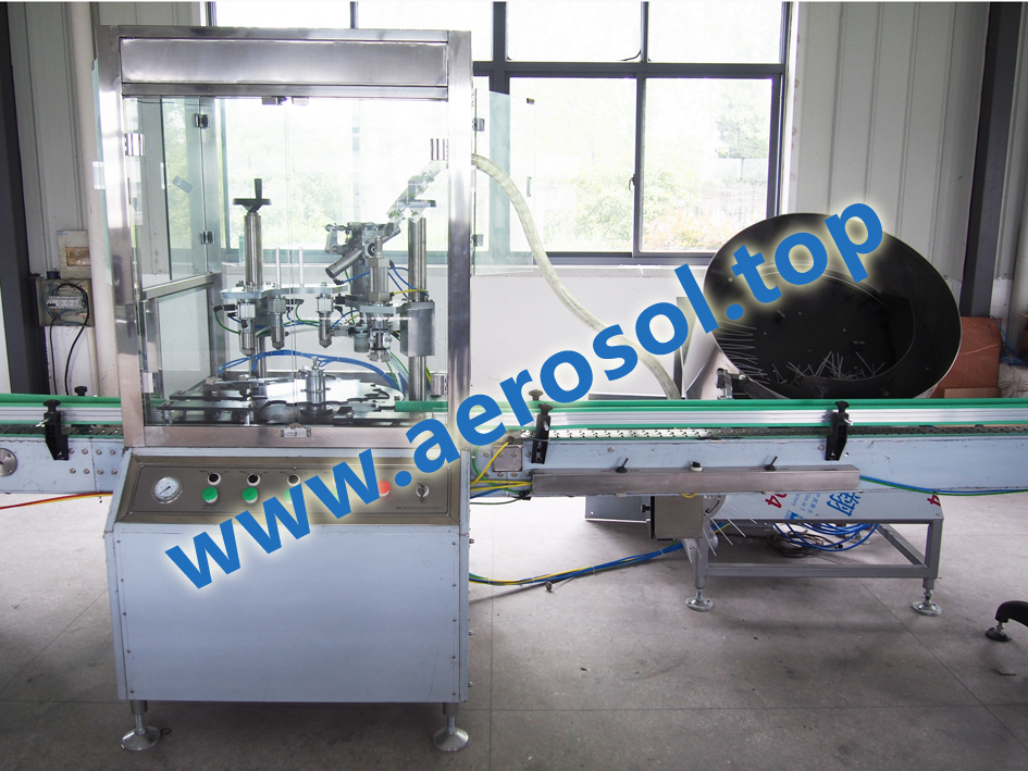 automatic aerosol pesticide filling machine