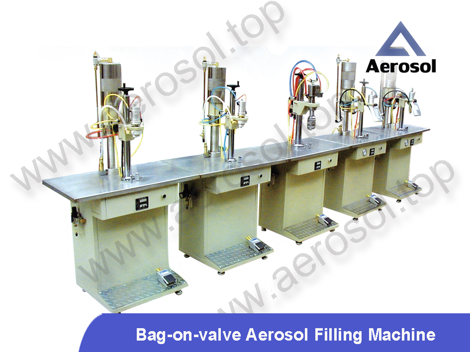 Semi-automatic PU-Foam Aerosol Filling Machine